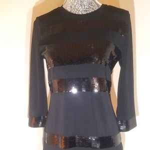 Michael Kors Black Sequin Dress Sexy and Sophisticated